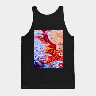 Blue and bronze abstract Tank Top